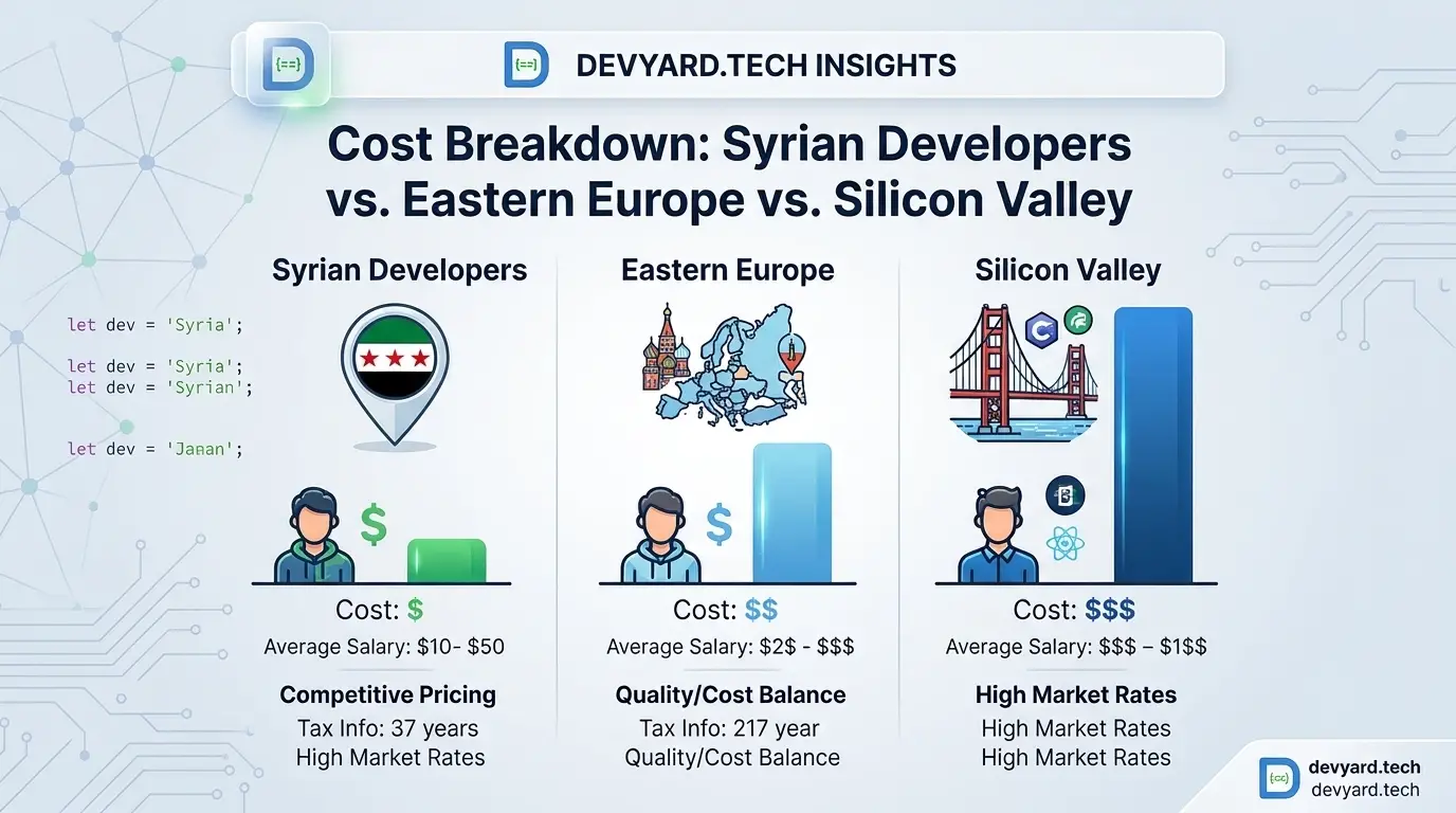 Syrian Developers Vs. Eastern Europe Vs. Silicon Valley